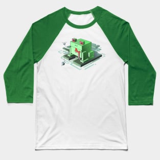 Isometric block frog Baseball T-Shirt